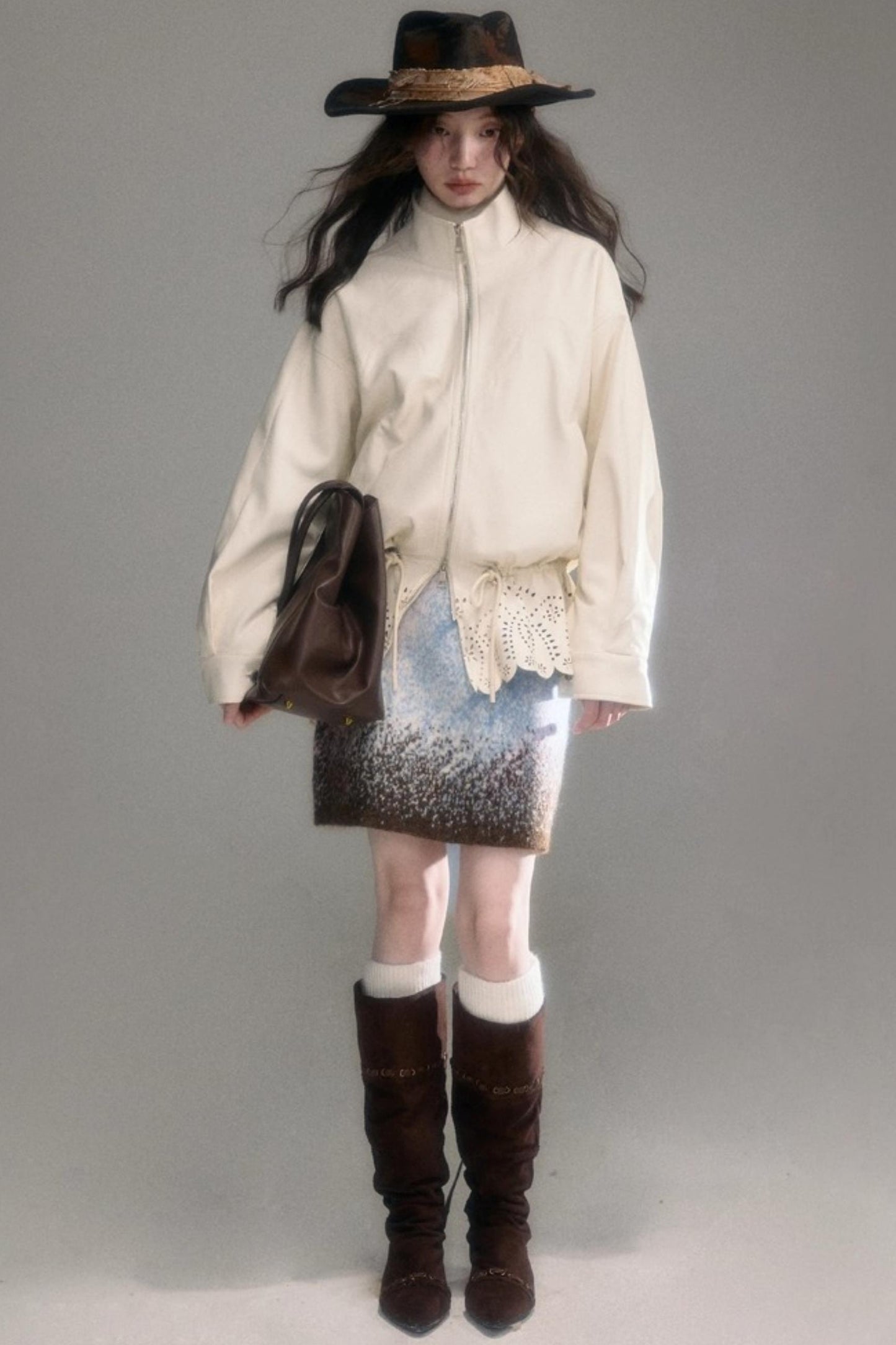 Gradient Wool Blend Winter Set-Up