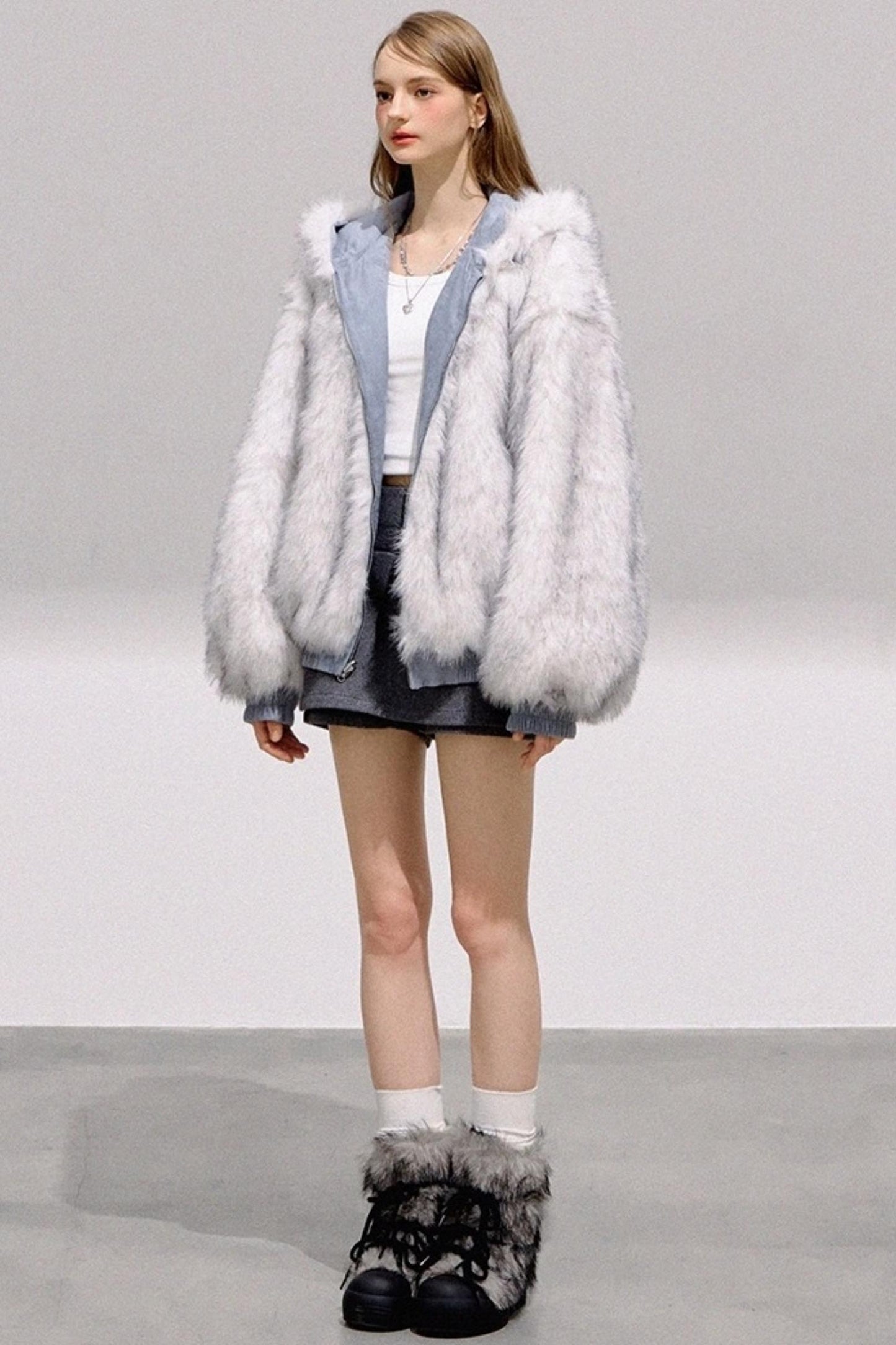 Texture Thickened Plush Jacket
