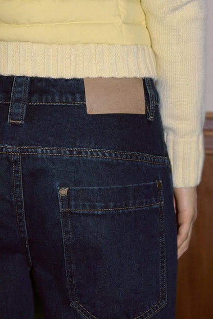 Vintage Embroidered Denim Pants