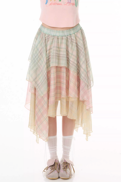 Cherry Blossom Chiffon Skirt