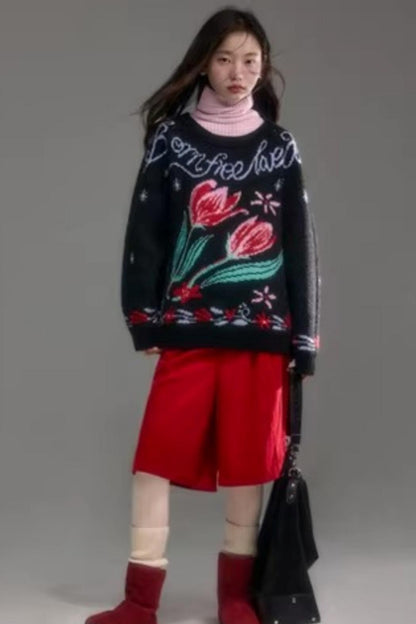 Soft Cloud Ribbed Turtleneck Sweater