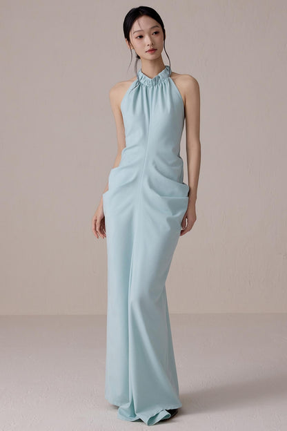 Summer Lime Backless Dress