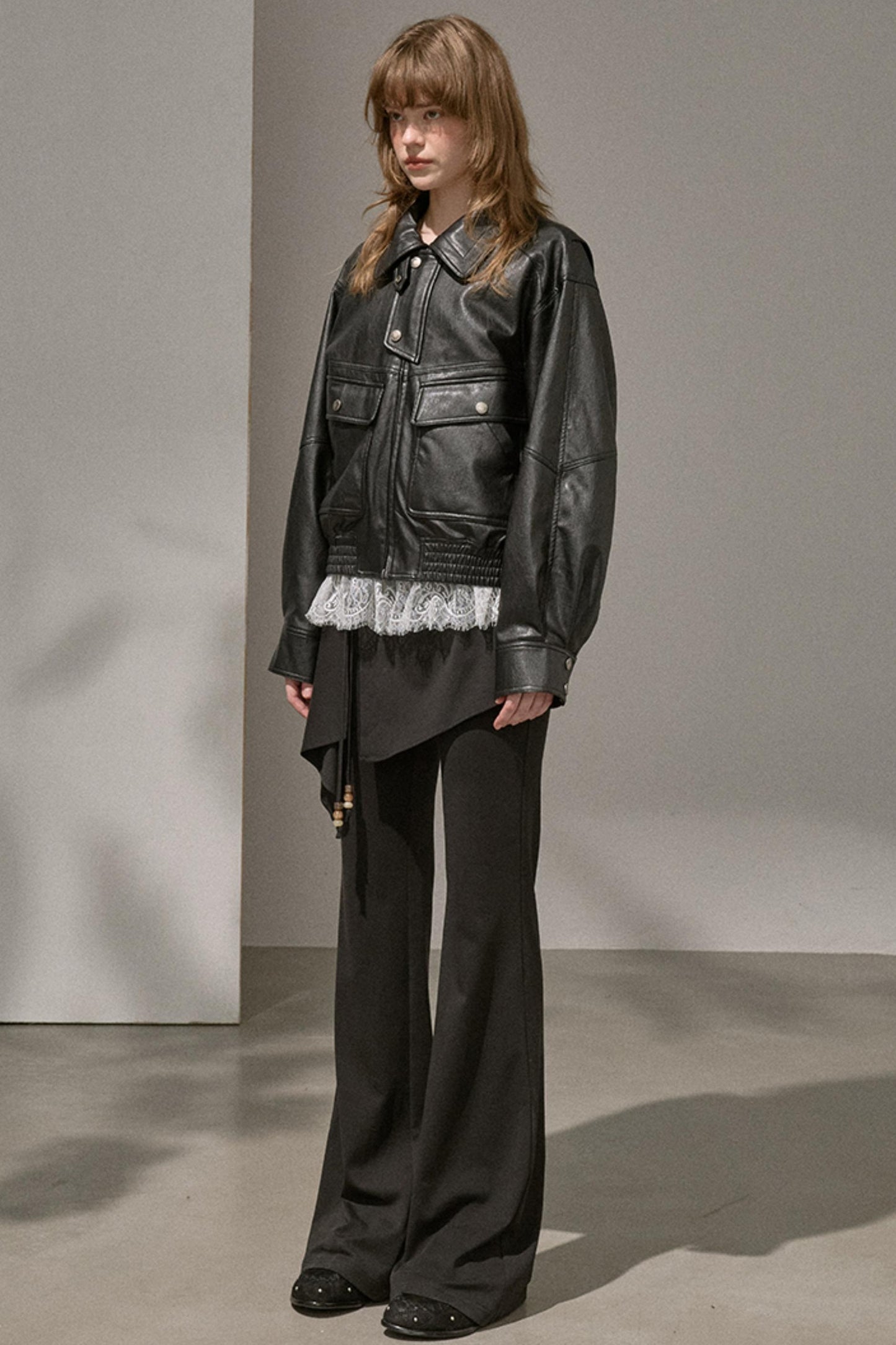 Flared Stitched Pants