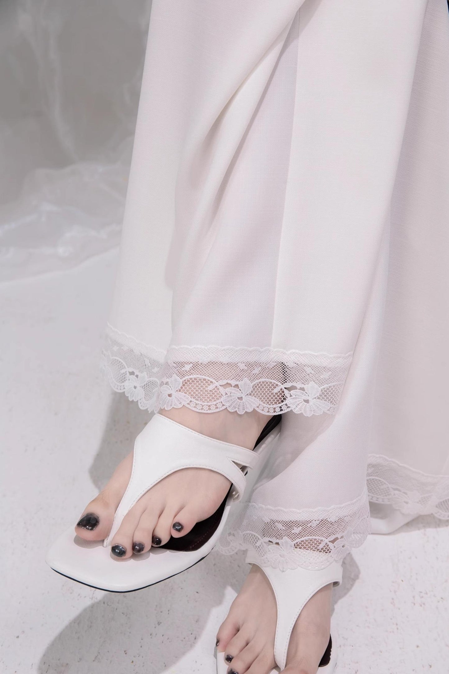 Chic Draped Wide-Leg Pants