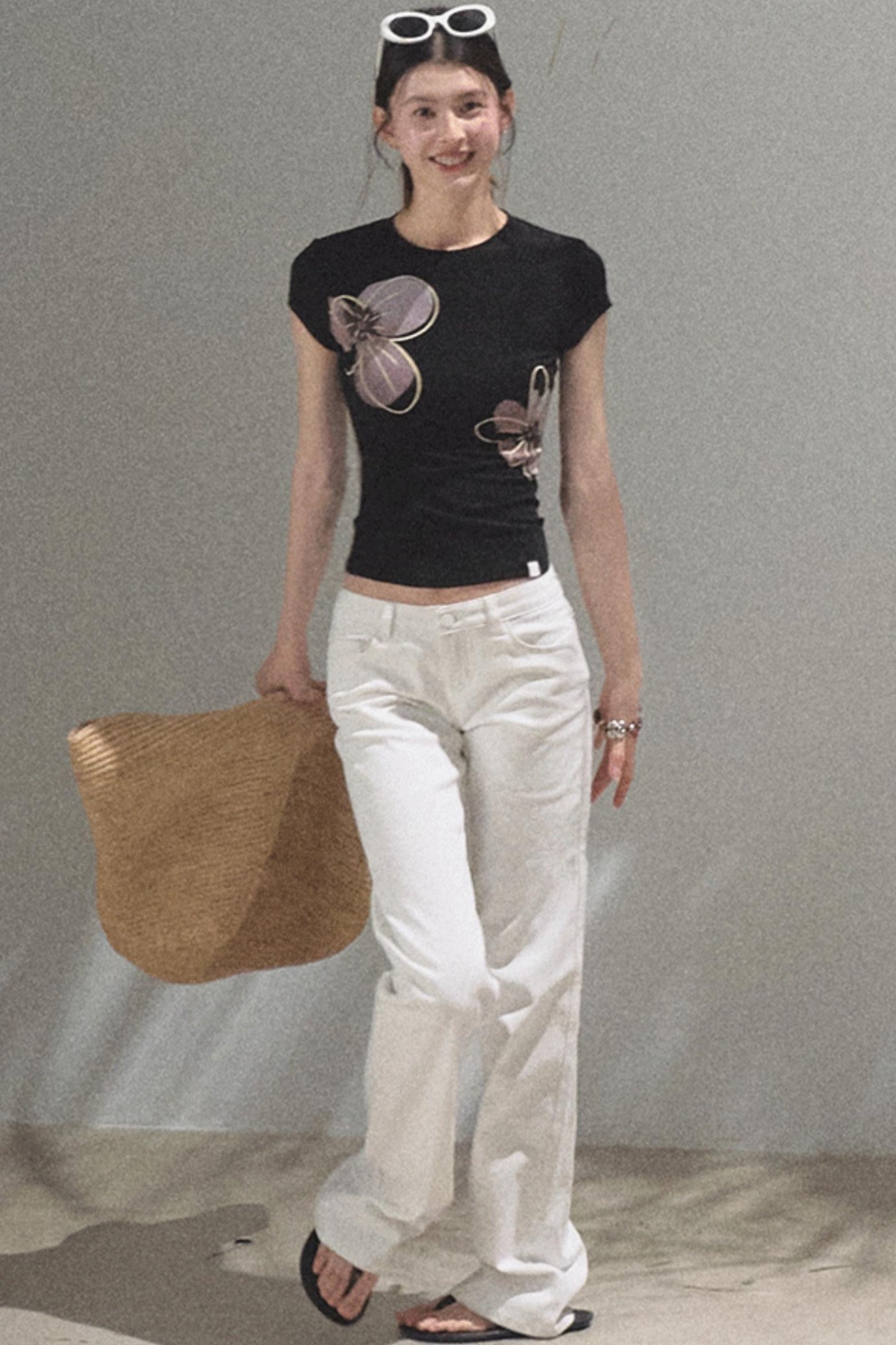 Begonia Bloom Slim Fit T-Shirt