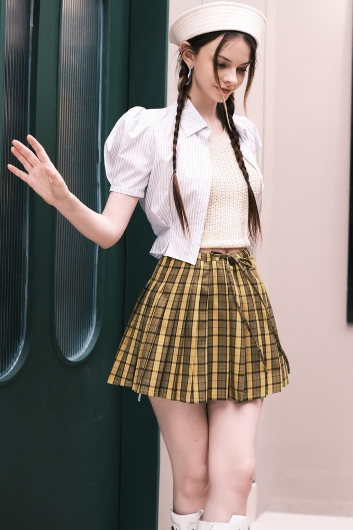 Retro Plaid Skirt