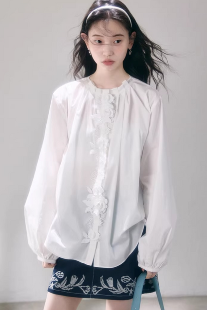 Jasmine Floral Lace Blouse