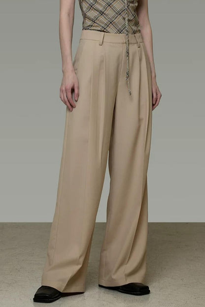 Elegant French Straight-Leg Pants