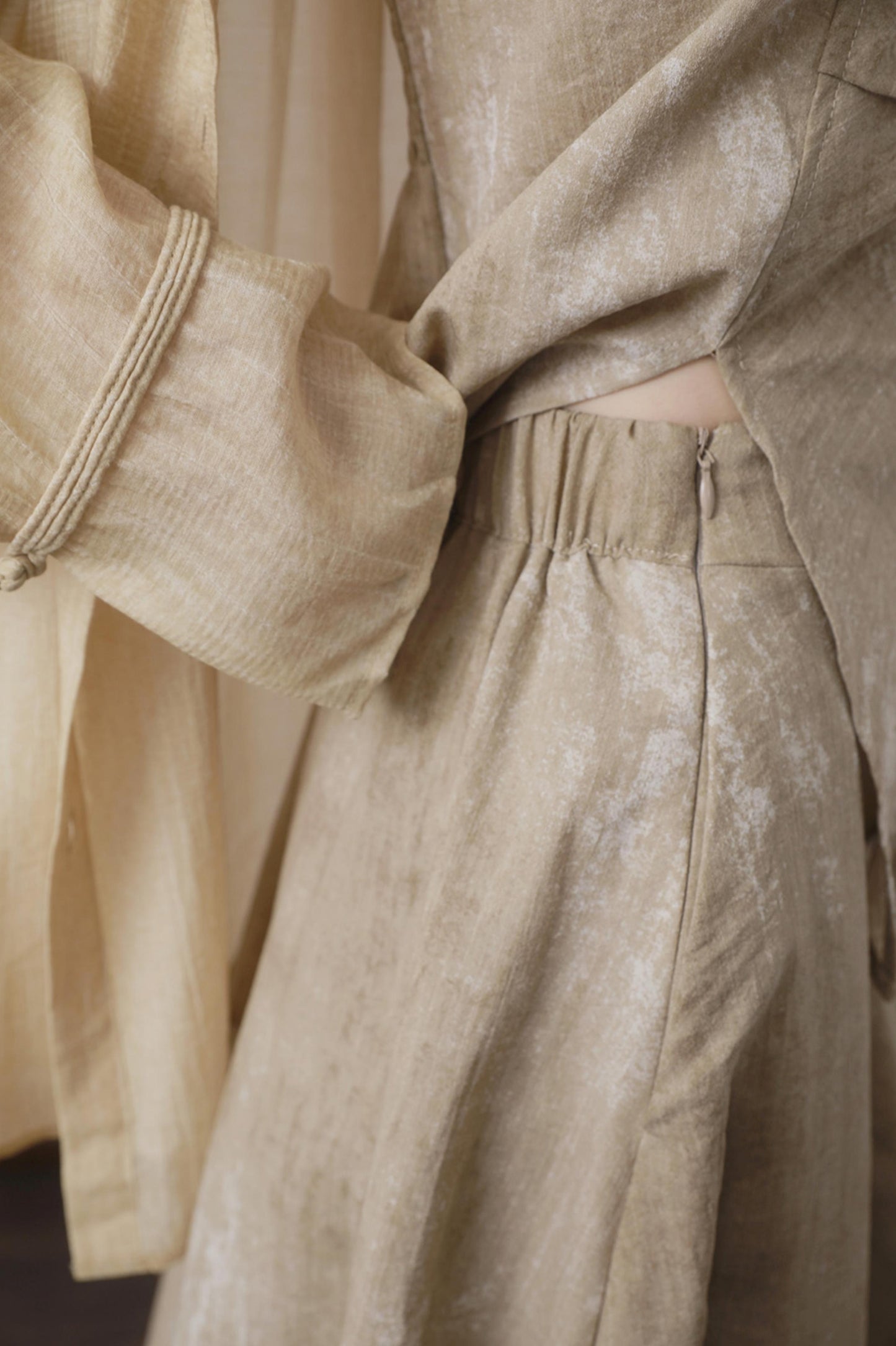 Oat-Dyed Lotus Leaf Ribbon Set