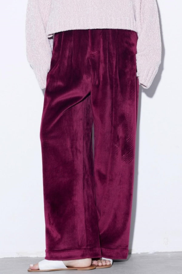 Classic Silver Fox Fleece Velvet Pants