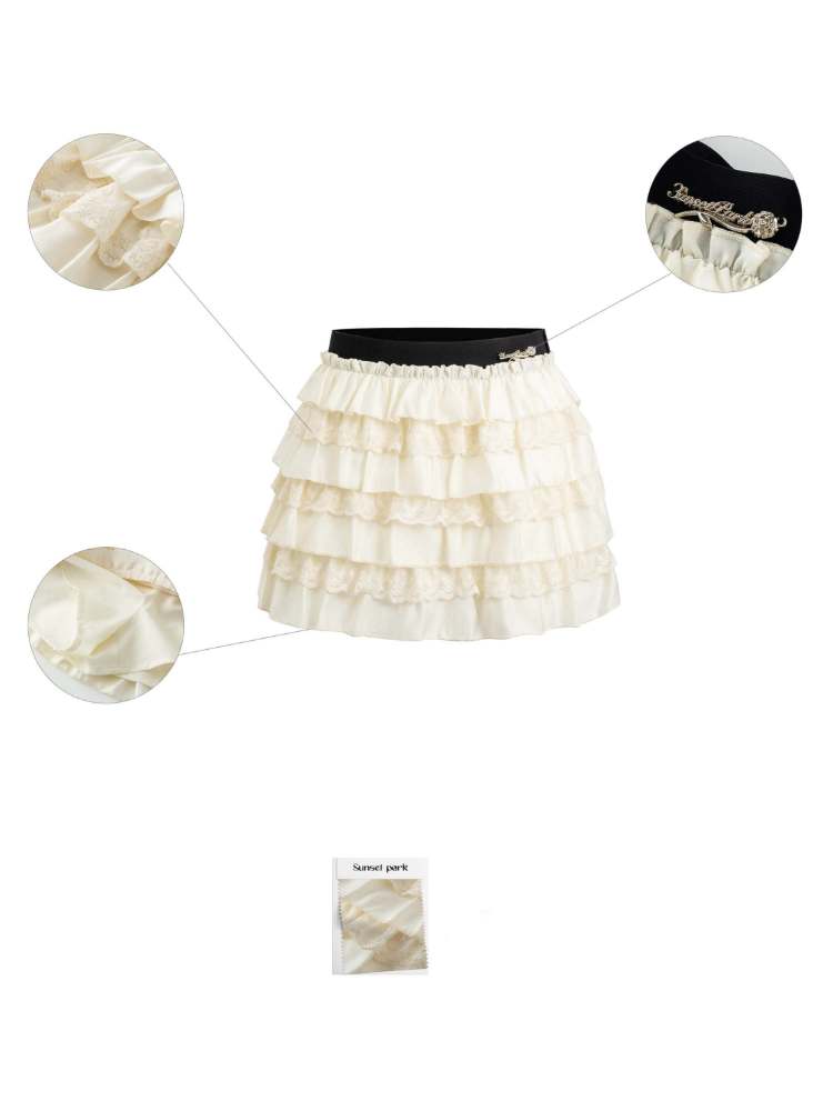 Sweet A-Line Cake Mini Skirt