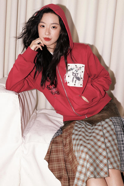 Kitten Print Sweatshirt