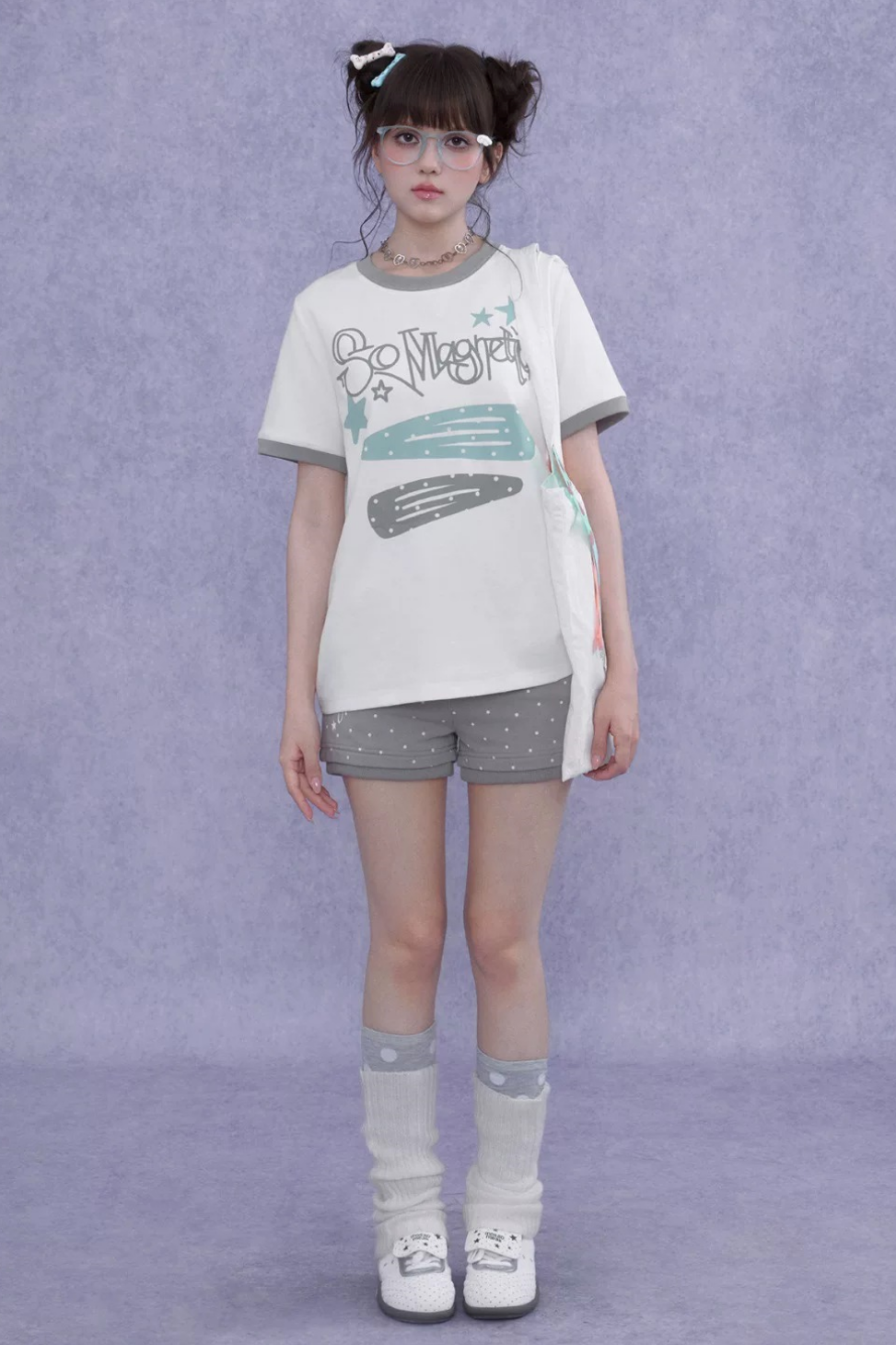 Sweet Cool Print T-Shirt Shorts Set-Up
