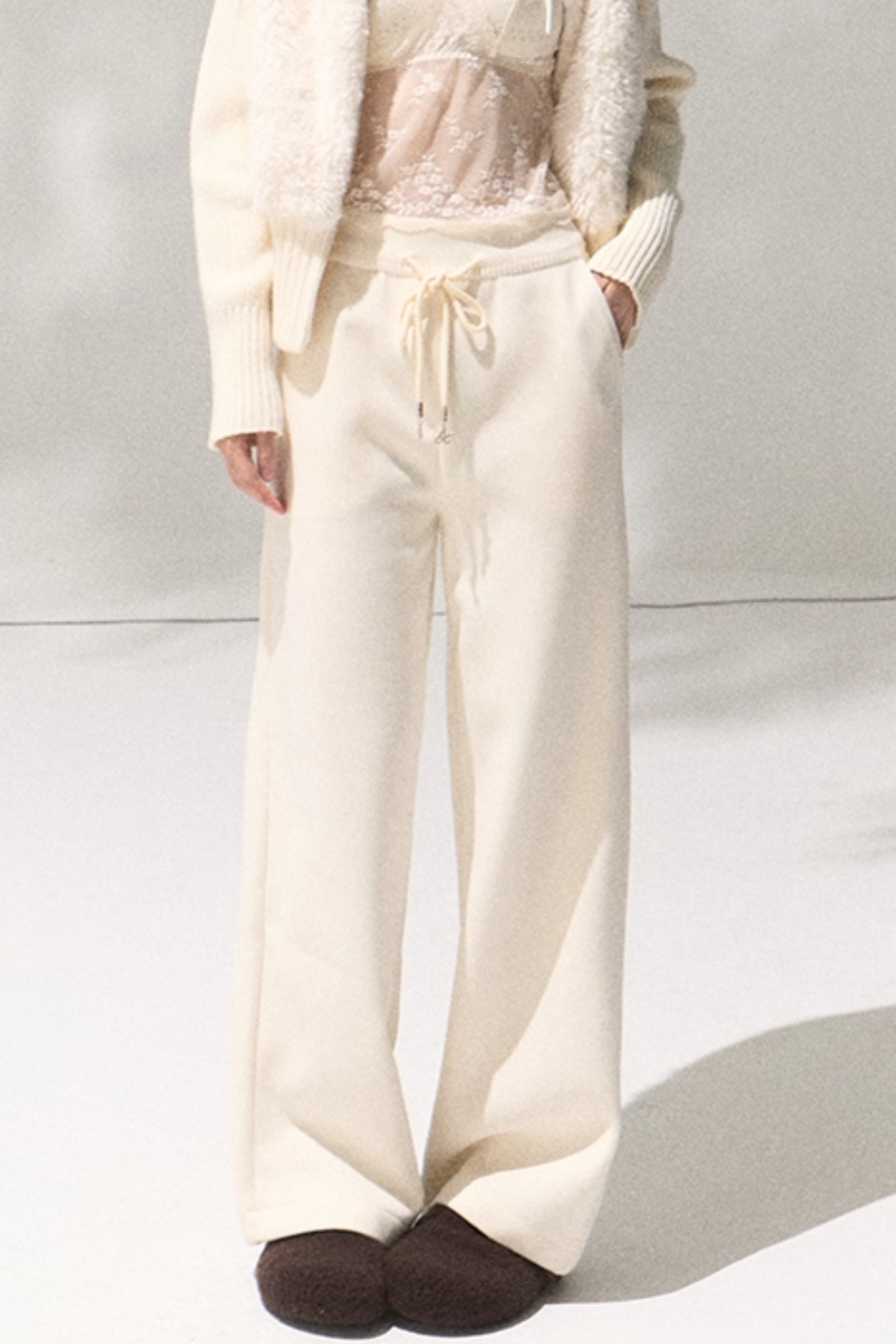 Soft Lambswool Knit Jacket Set-Up