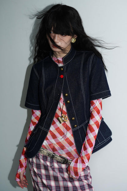 Vintage Denim Slim Jacket