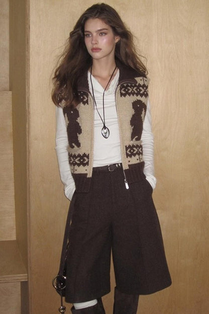 Sea Wool Tweed Pants