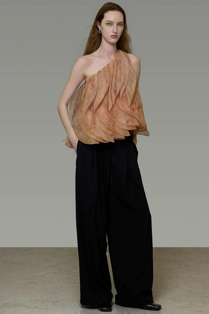 Camicia stile francese con spalle scoperte