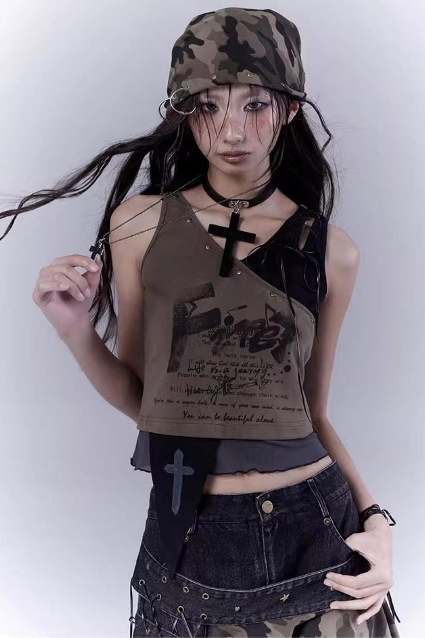 Riveted Camouflage Workwear Hat Scarf