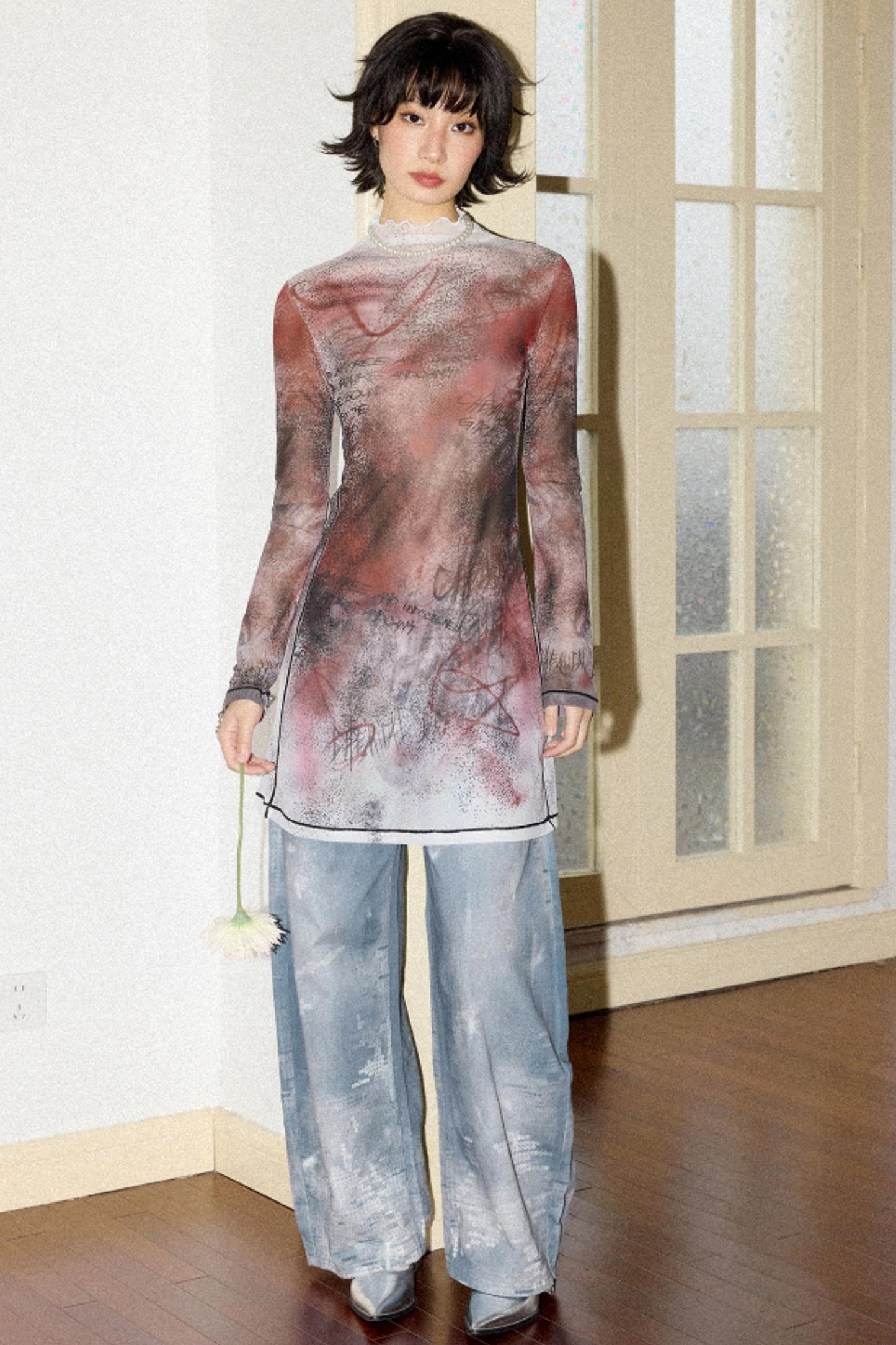 Neon Graffiti Long Sleeve Tee