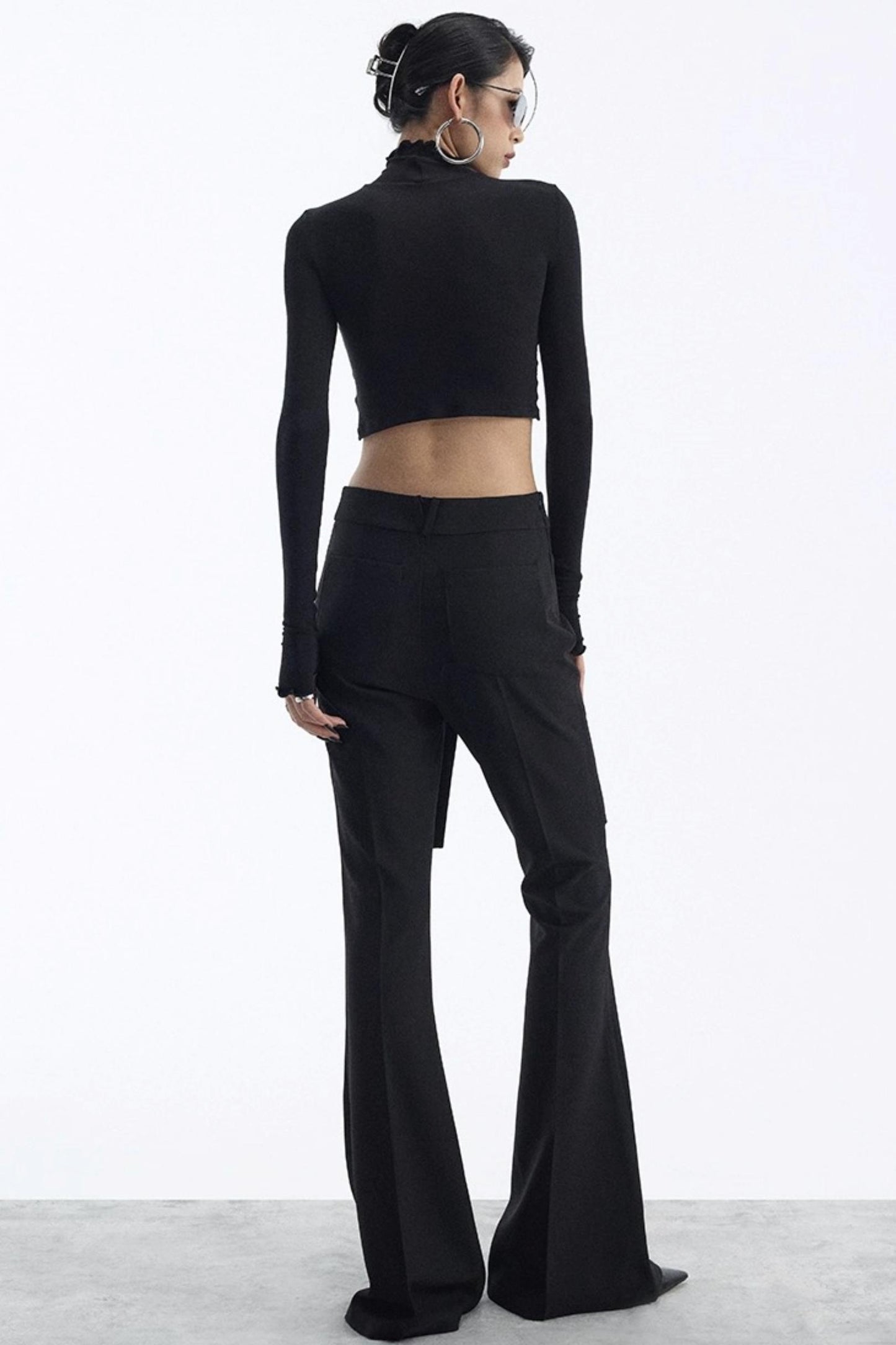 Winter Slim Black Trousers