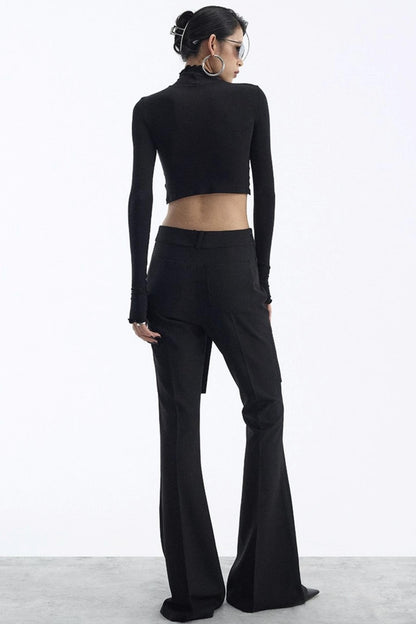 Winter Slim Black Trousers