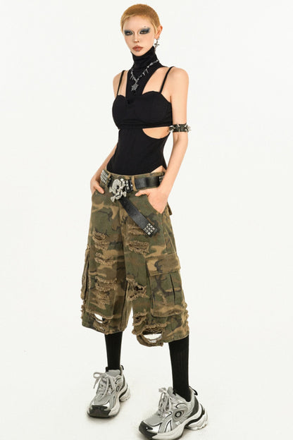 Hollow Neck Cami Set