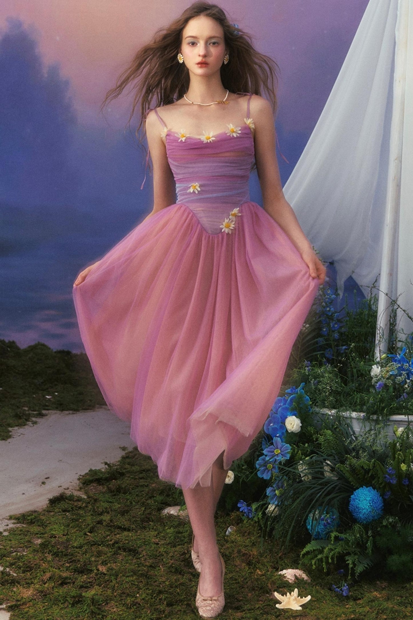 Purple Dreams Halter Dress