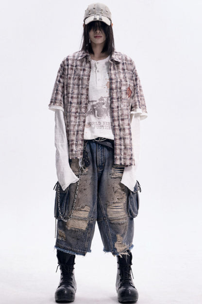 Patchwork Polo Shirt