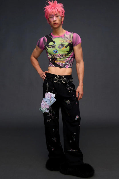 Demon Game Print Blouse
