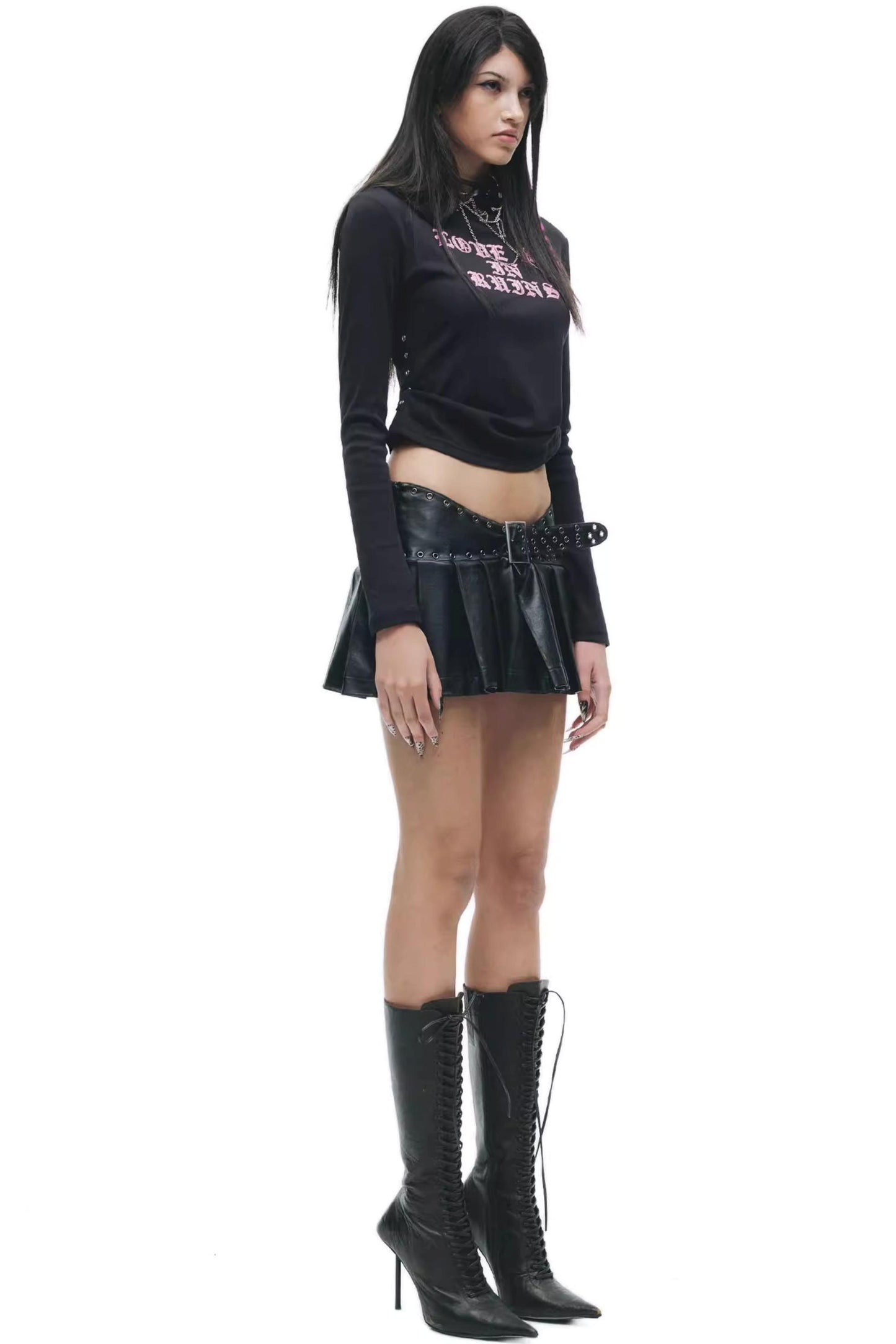 Light Punk Printed Sweater