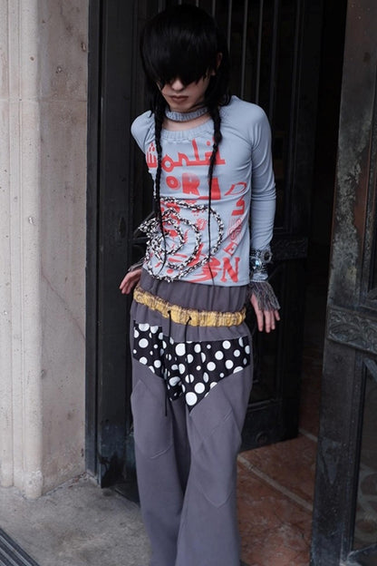 Swimming World Asymmetrical Long Sleeves Top