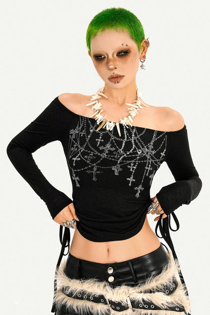 Autumn Drawstring Slimming Top