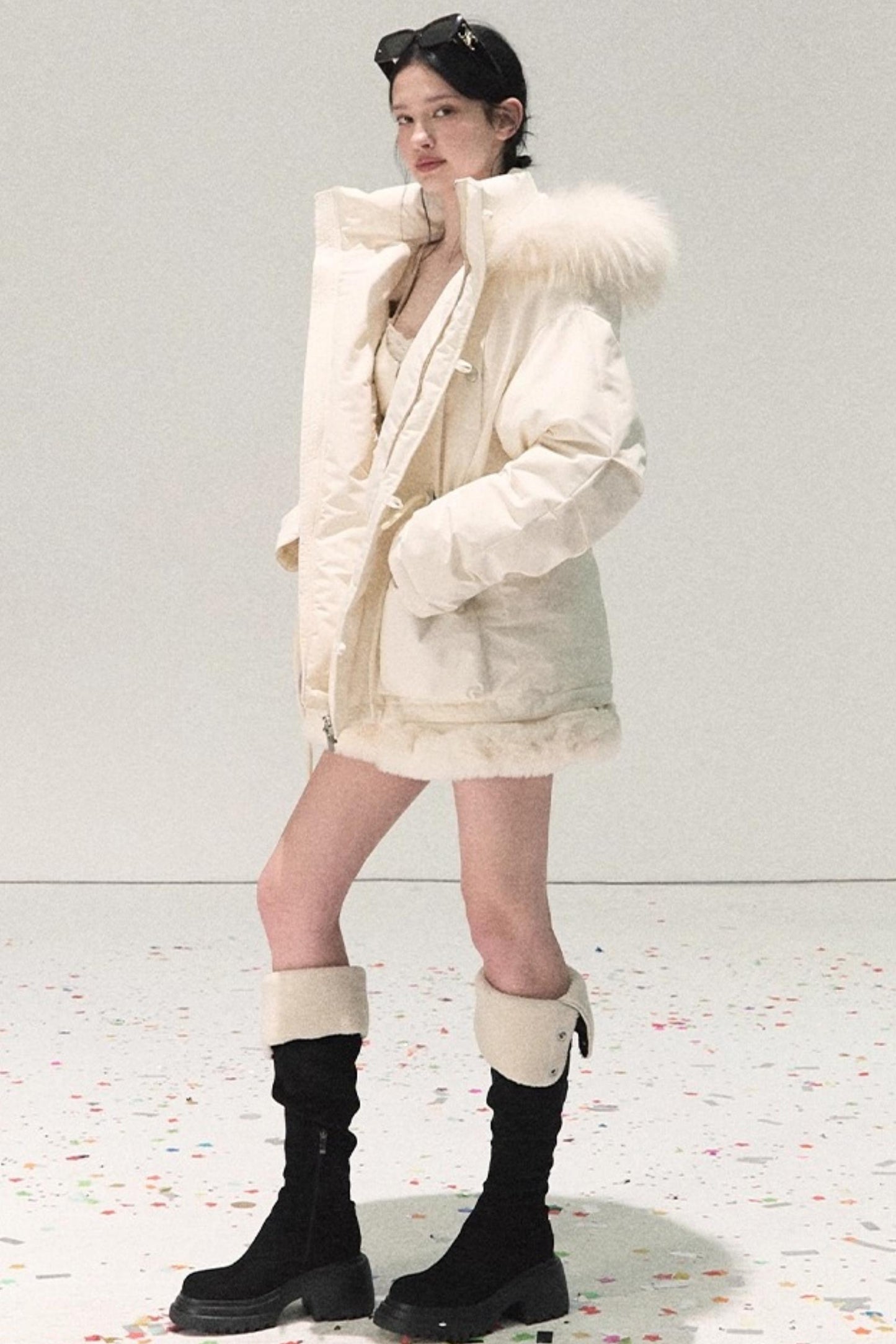 Snowfall Lace Knit Dress