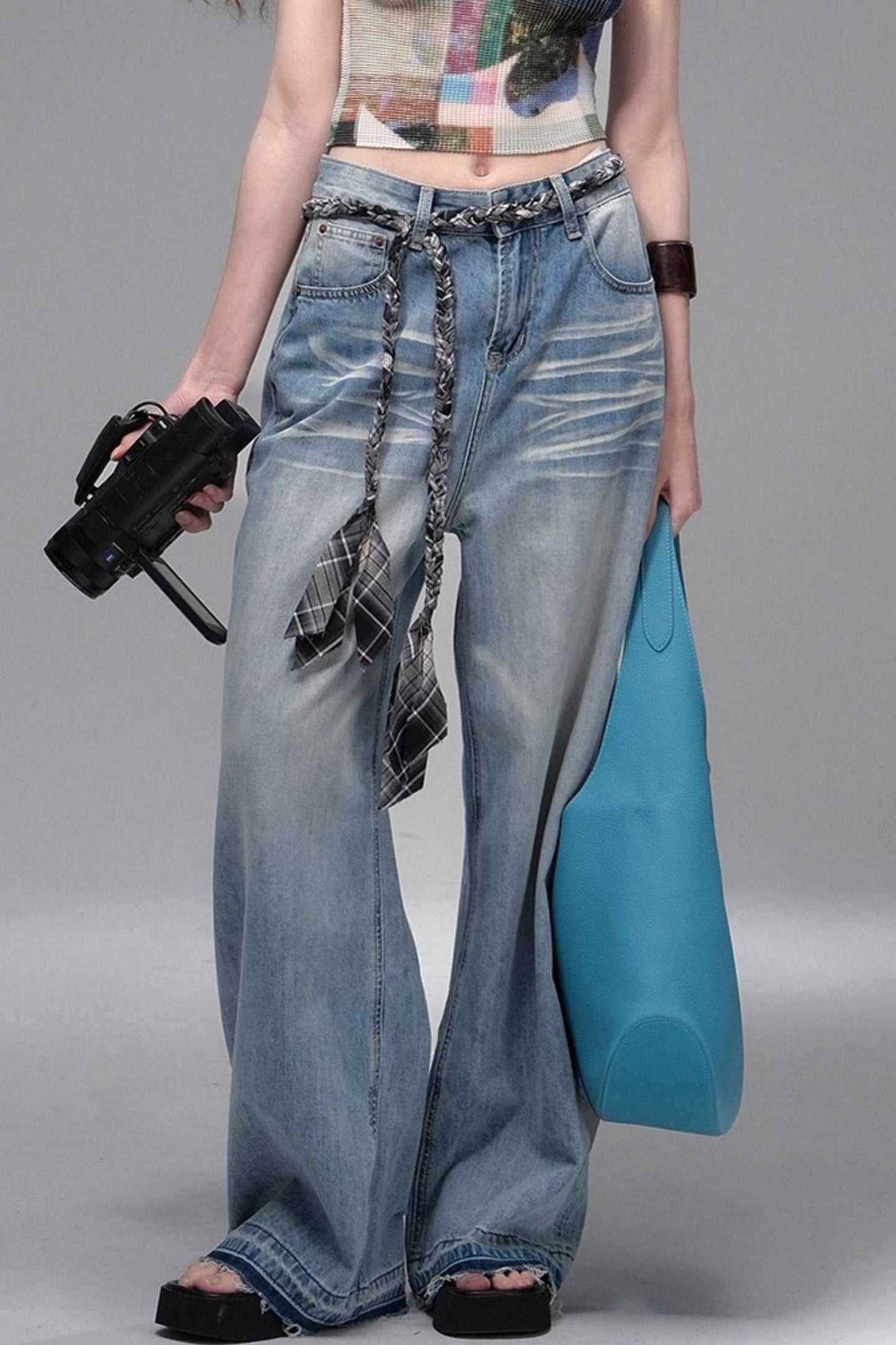 Classic Ripped Denim Jeans