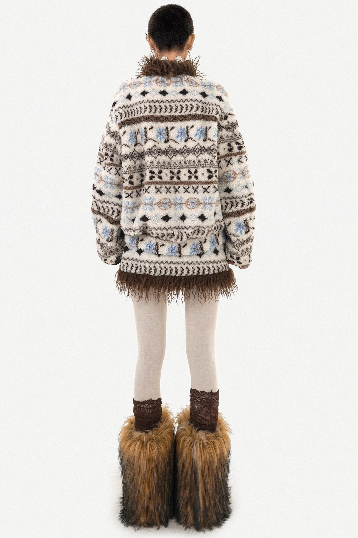 Retro Ethnic Cotton Coat Set-Up