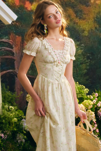 Summer Floral Lace Dress