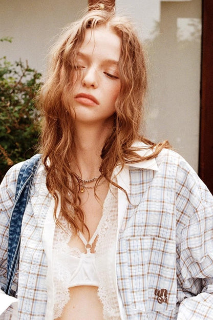 Blue Lace Casual Set-Up