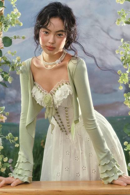 French Pastoral Floral Dress Set-Up