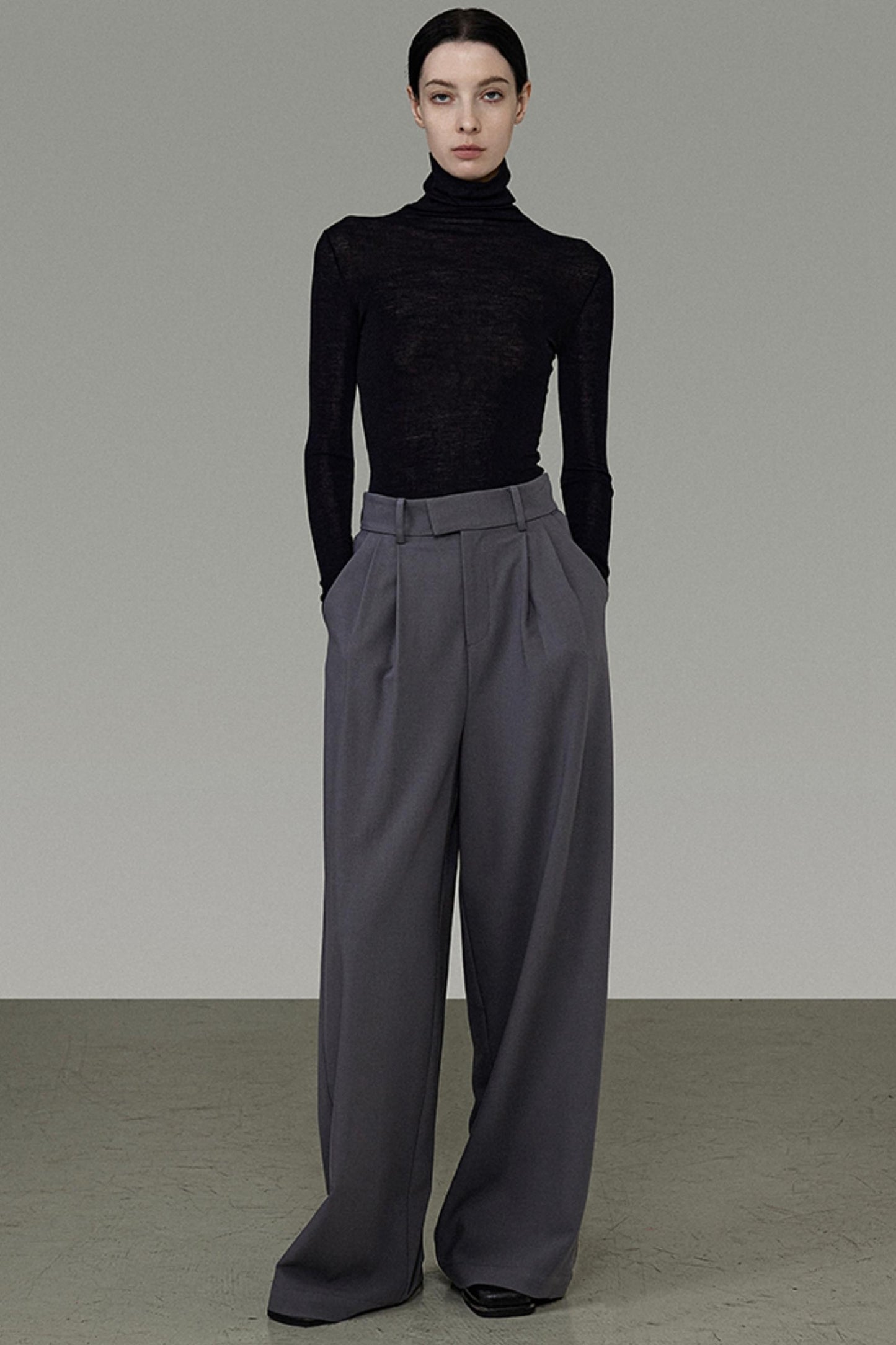 High-Waisted Wide-Leg Pants