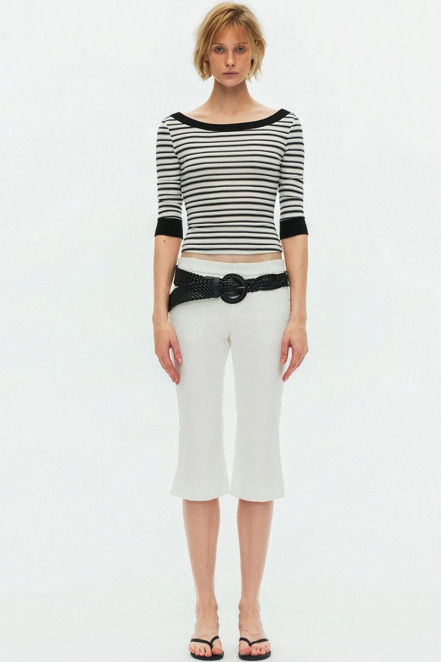 Lyocell Tencel Striped Sweater