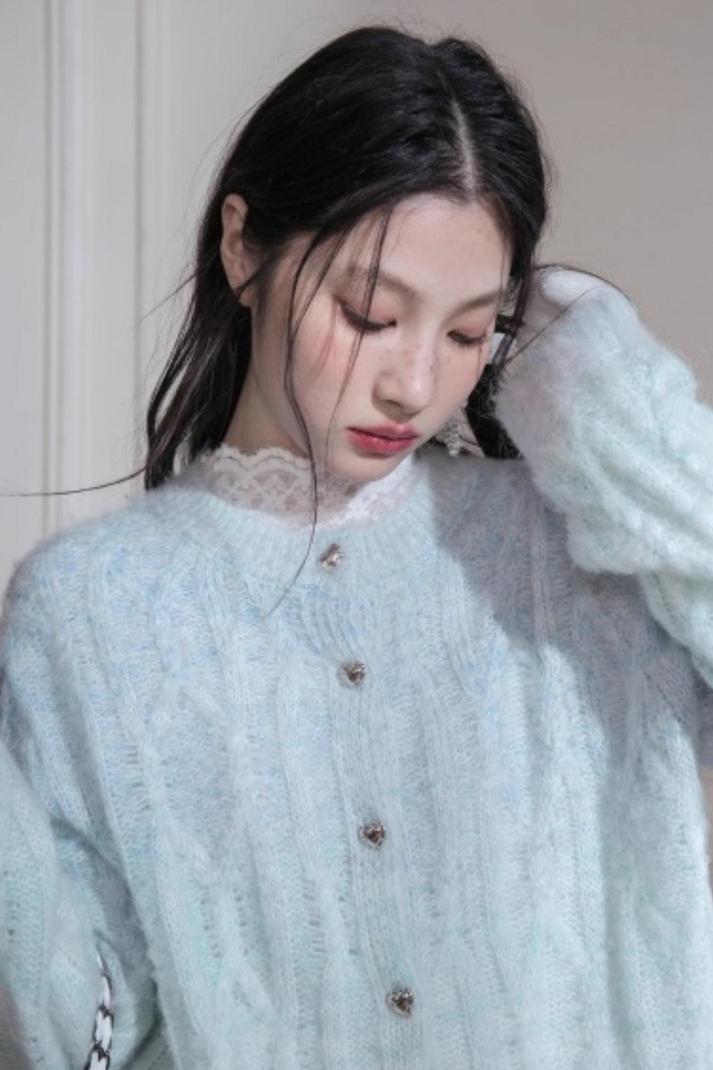 Gradient Alpaca Wool Cardigan