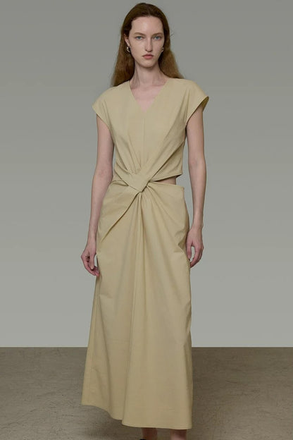 French Pleated Summer Dress