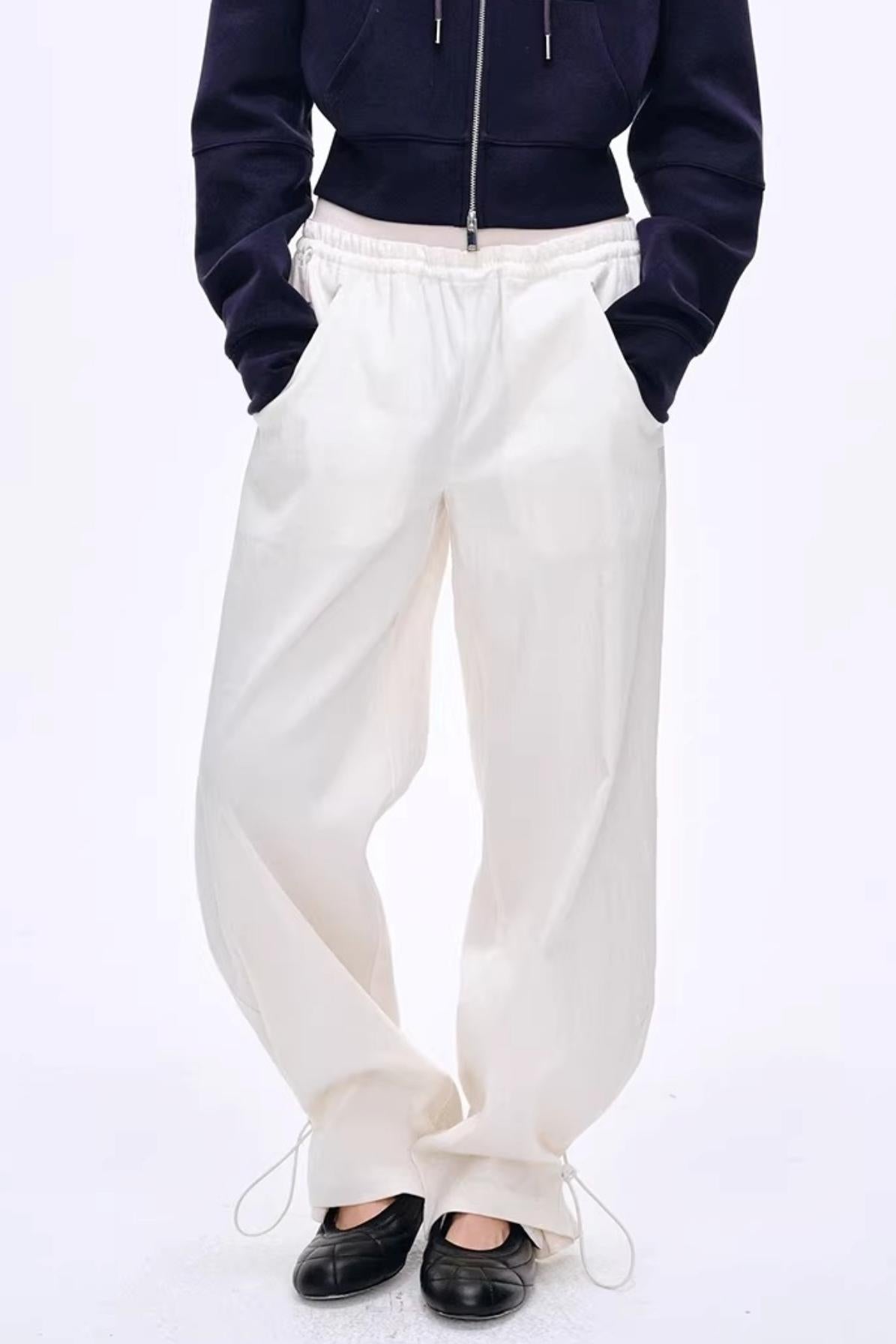 Lyocell Color-Block Pants