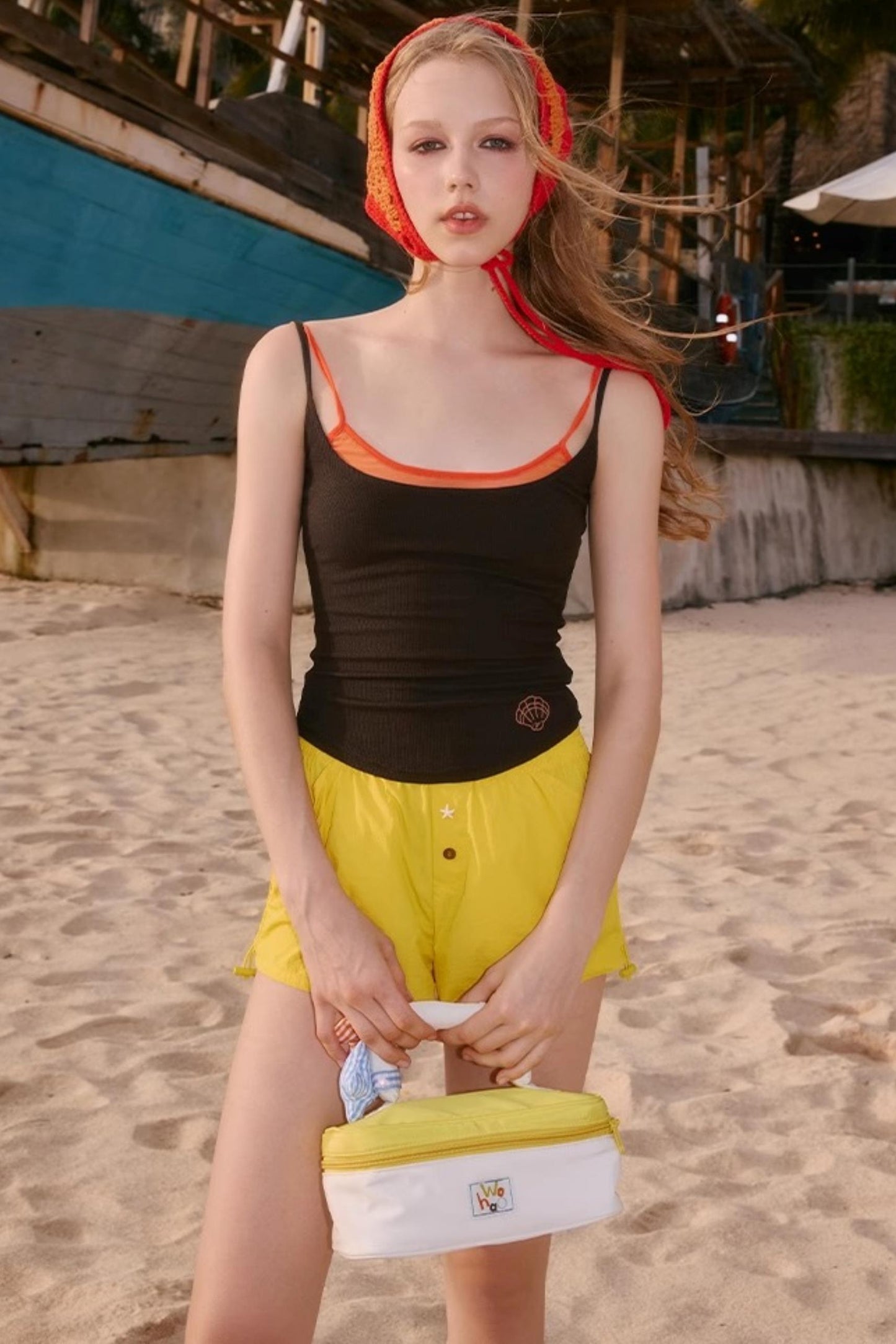 Color Block Makeup Pouch