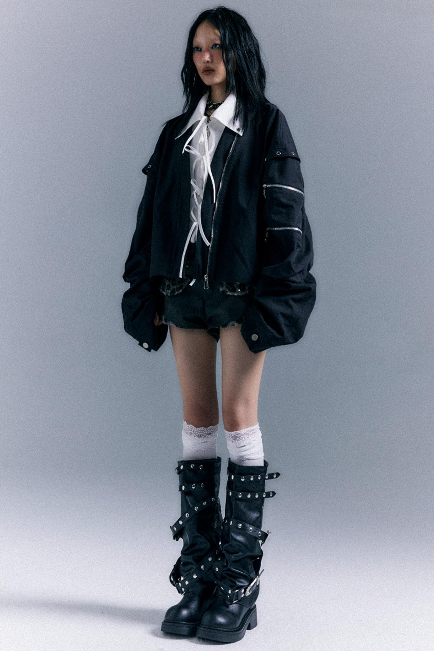 Vintage Oversized Bomber Jacket