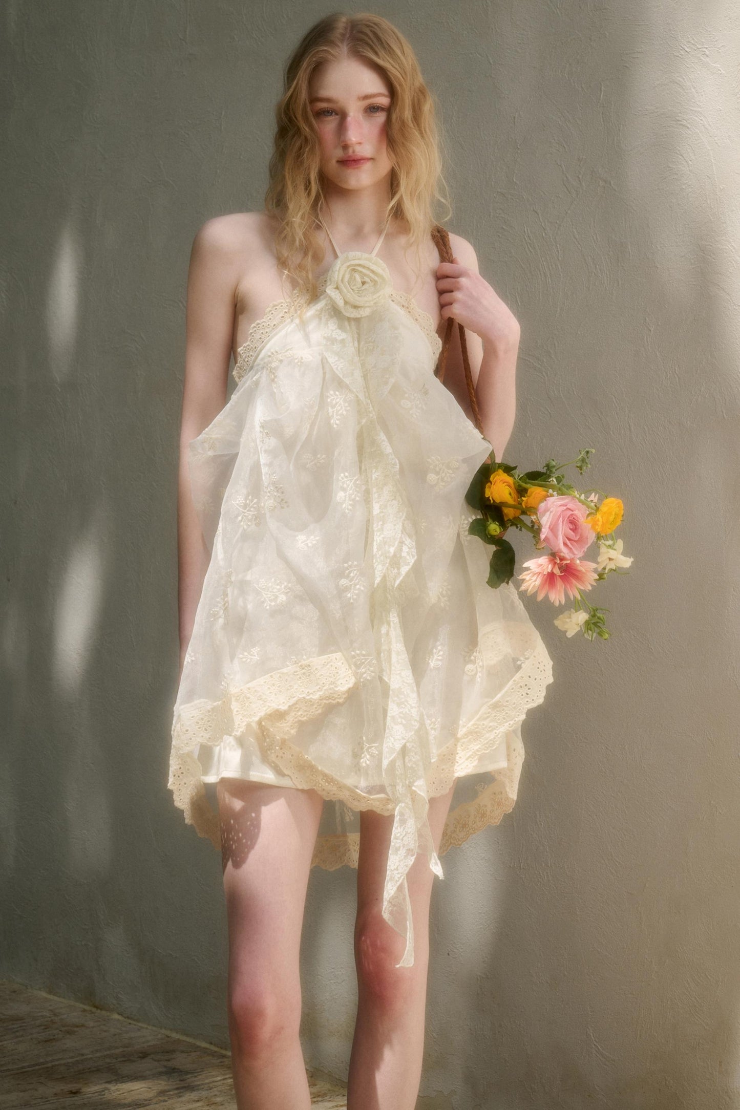 Breeze Halter Lace Dress