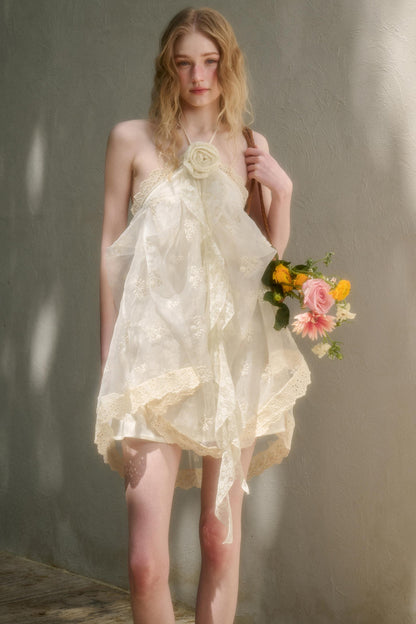 Breeze Halter Lace Dress