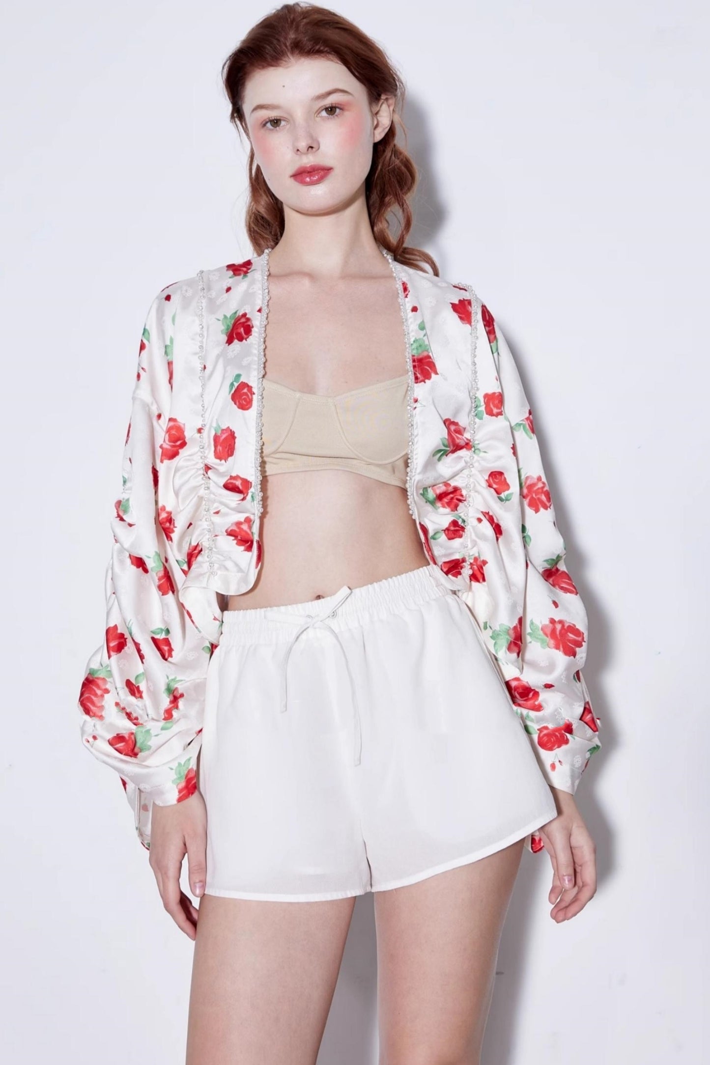 Deconstructed Rose Beaded Jacket