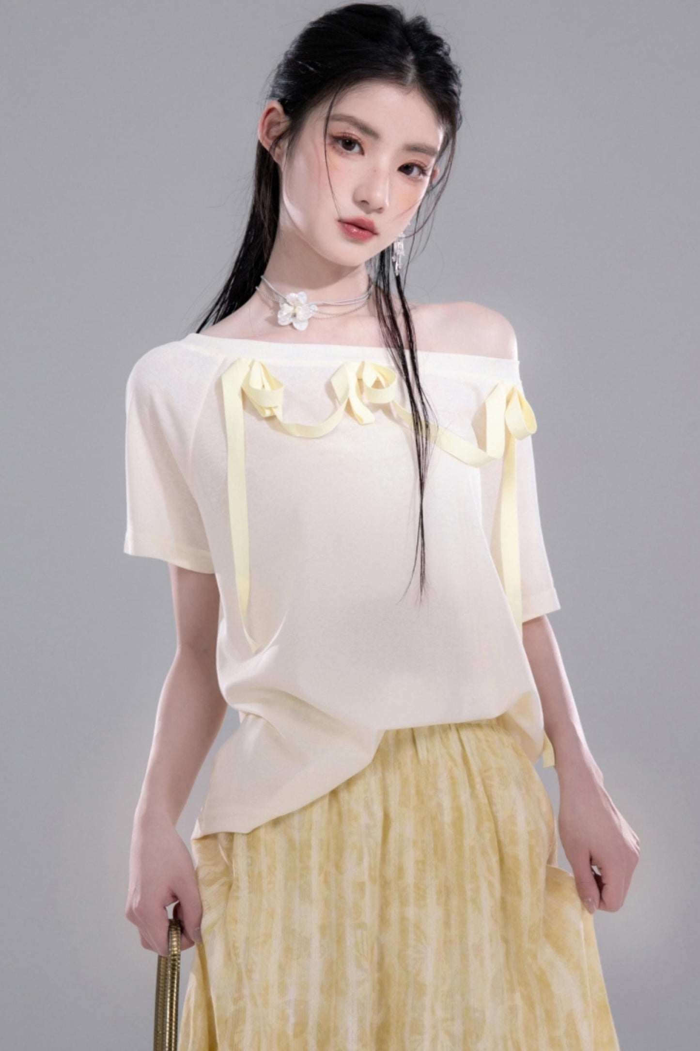 Moonlit One-Shoulder Tee