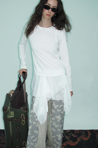 Structure Long-Sleeved T-Shirt